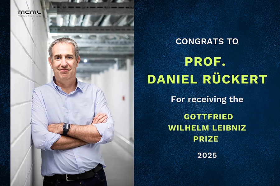 Link to MCML Director Daniel Rückert Receives Leibniz Prize